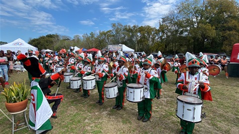 African American Heritage Event Kid Drumline Formed