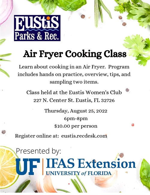 Air Fryer Cooking Class - Aug 2022
