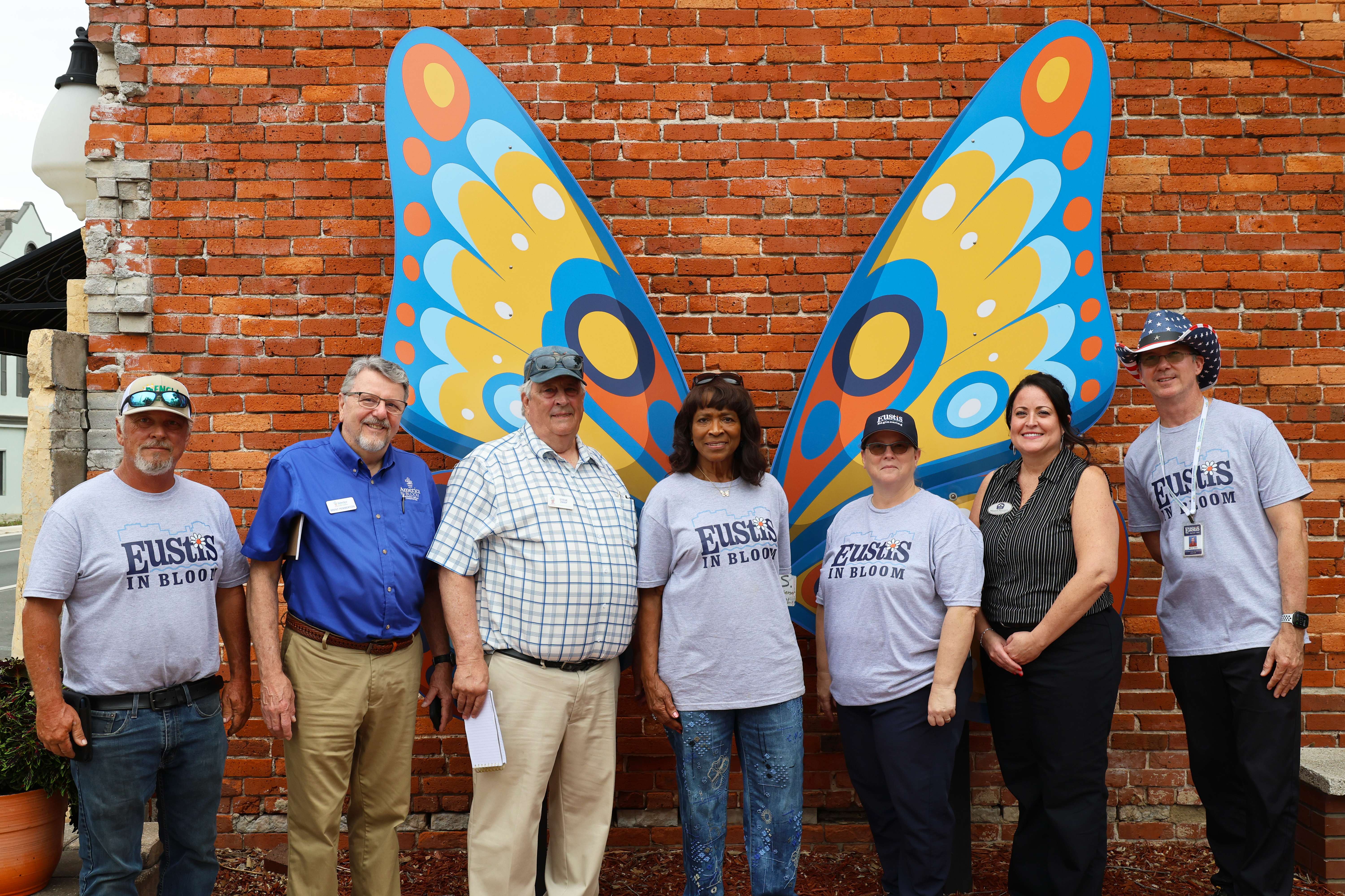 AIB advisors with Eustis in Bloom and Deputy City Manager Miranda Burrowes