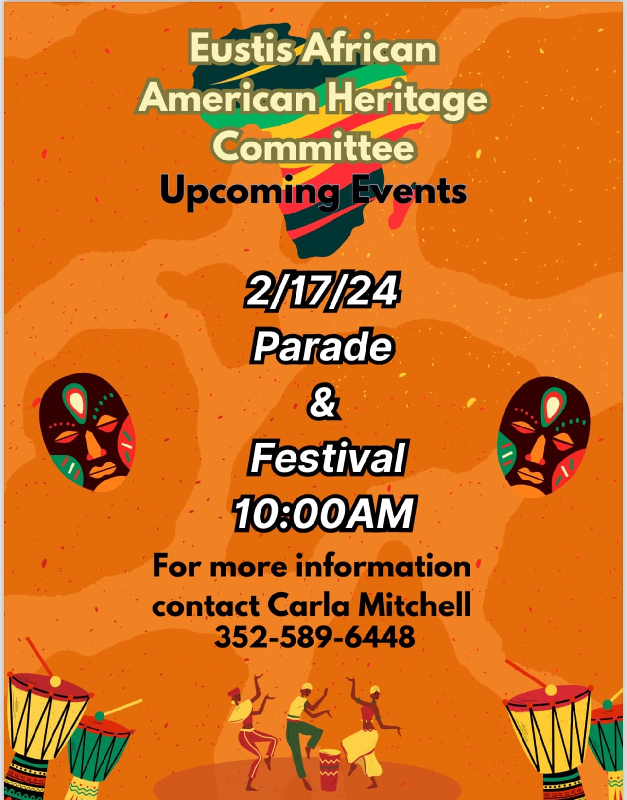 Eustis African American Heritage Committee hosts Parade and Festival on Feb. 2 2024 at 10:00 AM