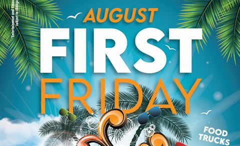 August 2025 First Friday will be on August 1 from 6 - 9 p.m. in Downtown Eustis