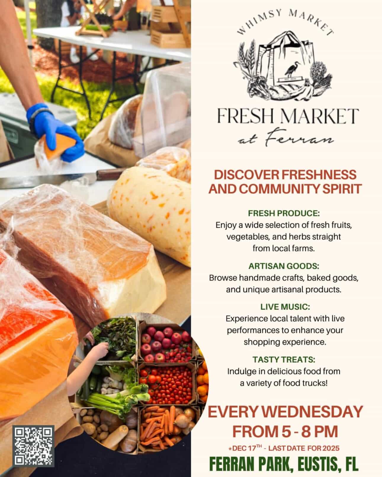 Fresh Market at Ferran will be every Wednesday from 5 - 8 p.m.