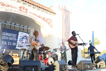 David Oliver Willis performing at Georgefest on Saturday, Feb. 21, 2026.
