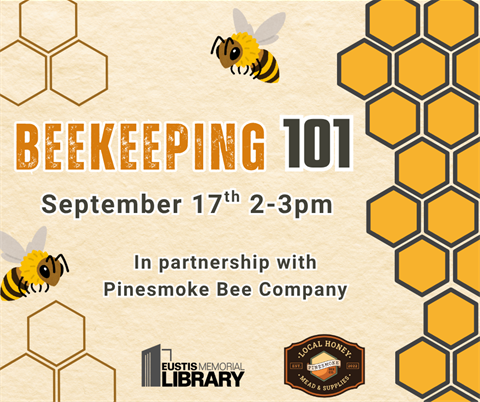 Beekeeping 101 will be on Wednesday, Sept. 17 from 2 - 3 p.m.