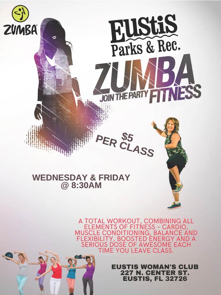 Updated flyer for Wed. & Fri. Zumba Classes