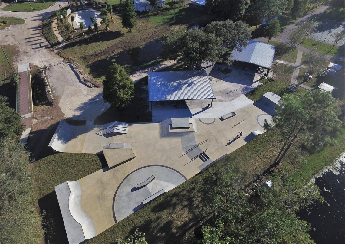 Eustis Skate Park Aerial View