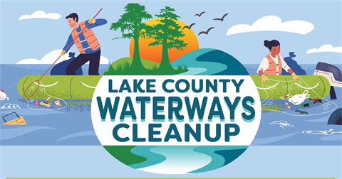 The Lake County Waterways Cleanup will be on Saturday, September 20 from 8 - 11 a.m. in Ferran Park
