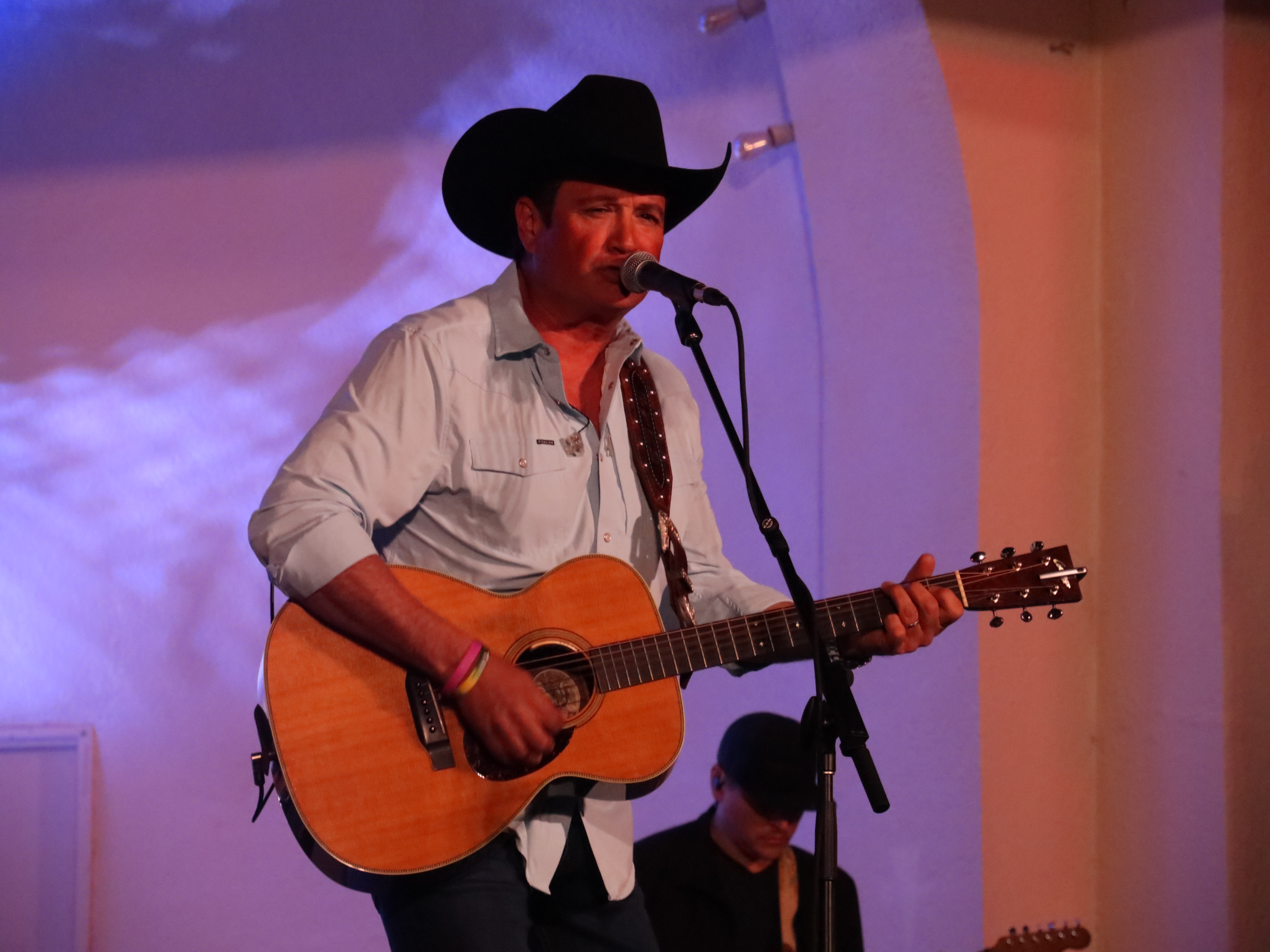 Tracy Byrd performing at the 122nd Georgefest 2024