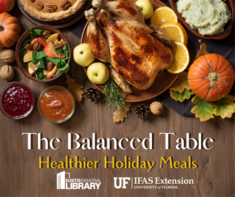 Healthy Holiday Meals will be on Nov 13 at 1 p.m. in the Eustis Memorial Library